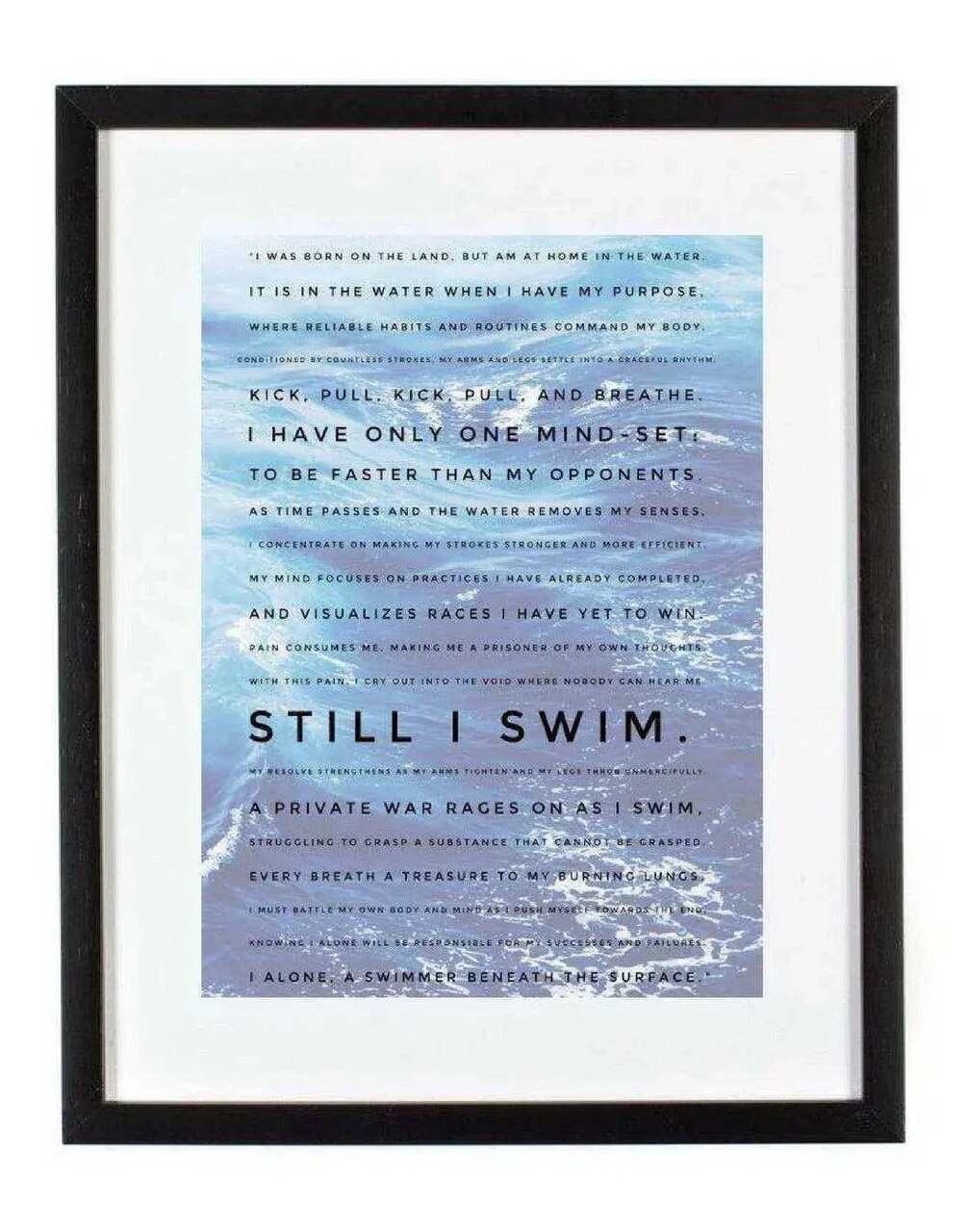 Custom Typography Poem Print - Personalized Word Art Frame Decor
